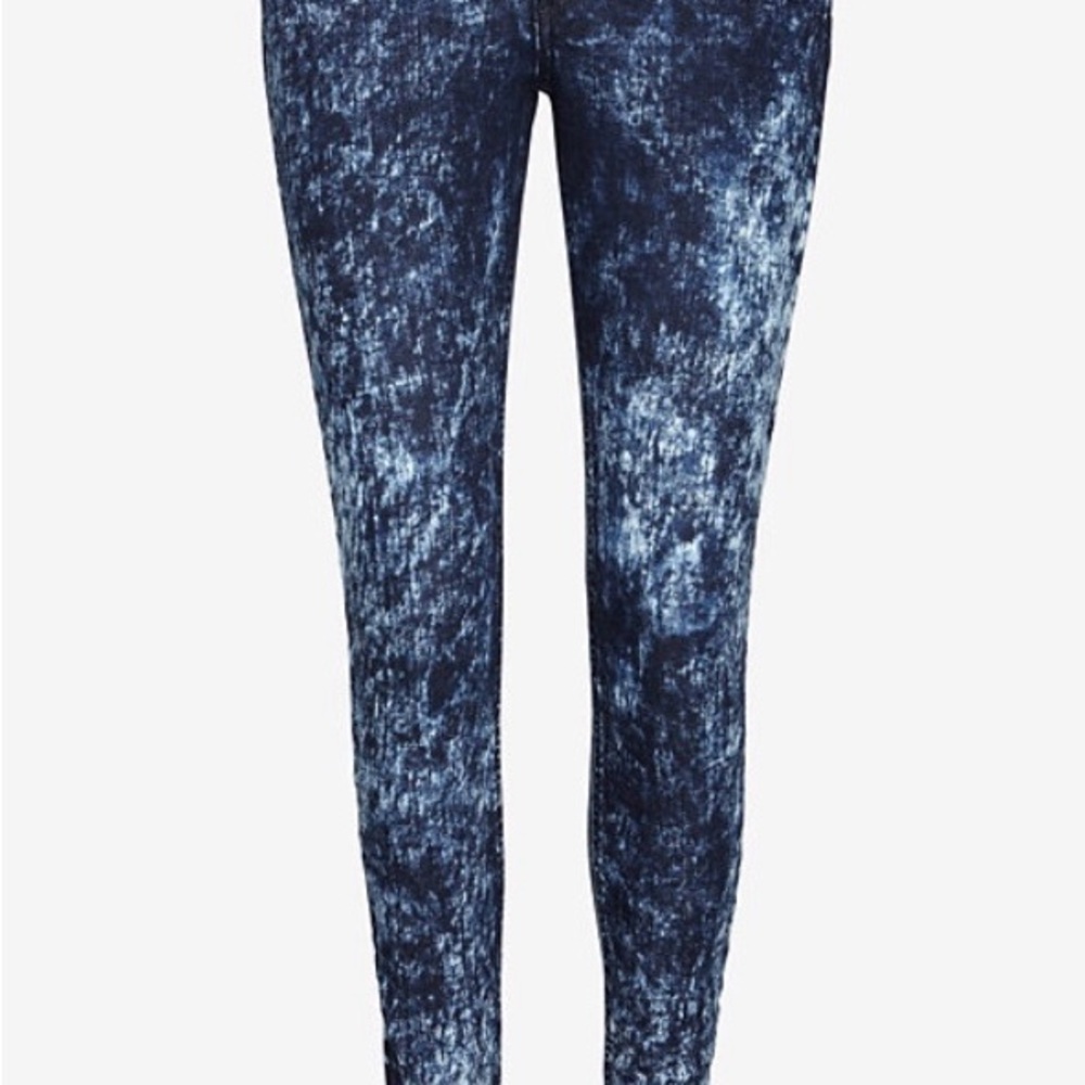 Rag & Bone Dark Blue Acid Wash Jeans